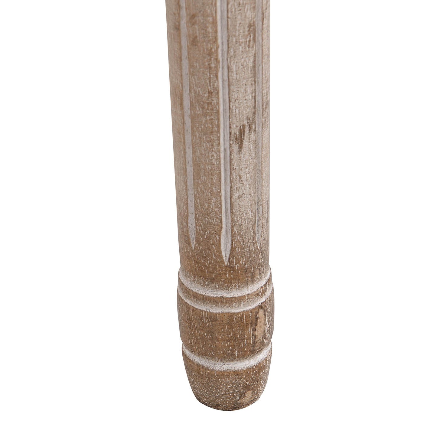 Lot de 2 chaises de salle à manger classiques en bois blanchi à la chaux Lainston, gris