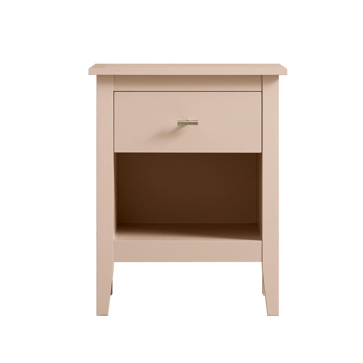 Table de chevet Oakham à 1 tiroir, rose nude