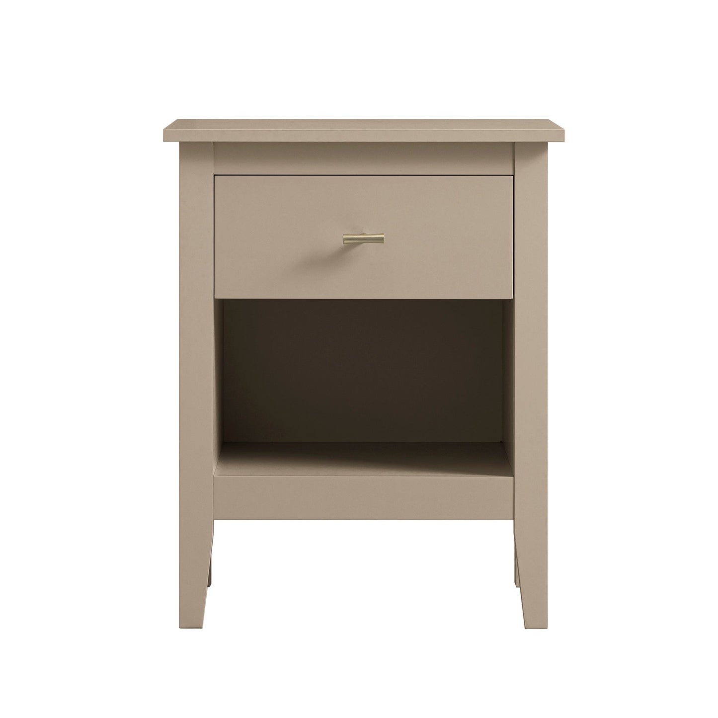 Table de chevet à 1 tiroir Oakham, gris foncé