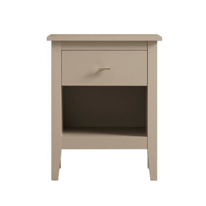 Table de chevet à 1 tiroir Oakham, gris foncé