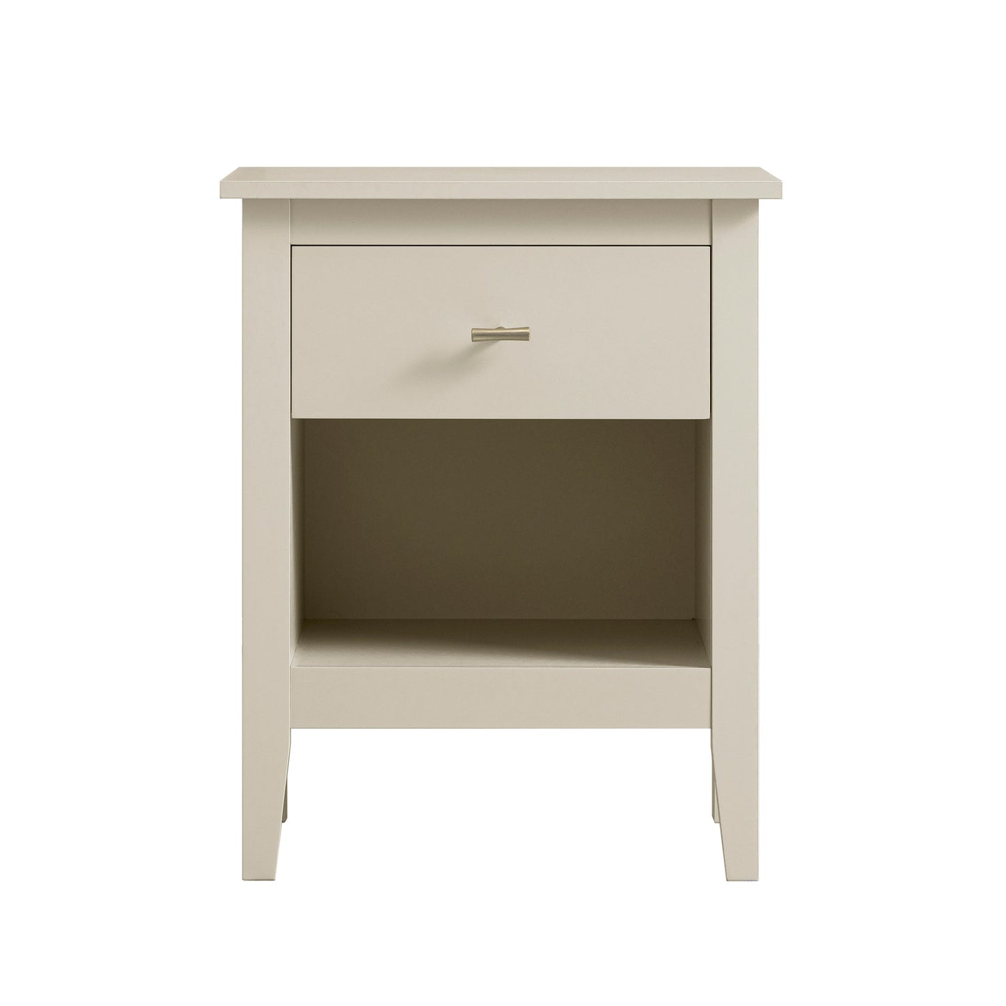 Table de chevet Oakham à 1 tiroir, blanc ombré