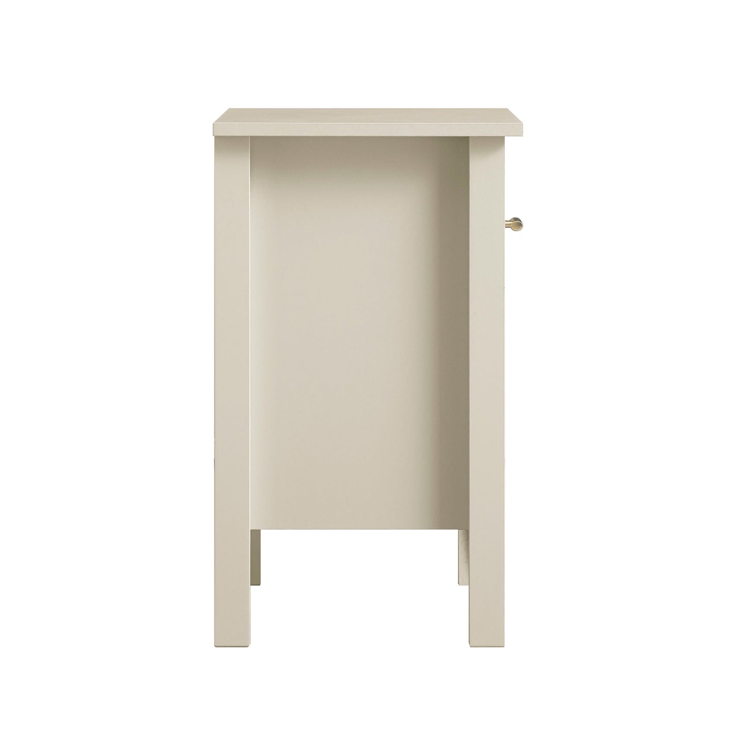 Table de chevet Oakham à 1 tiroir, blanc ombré