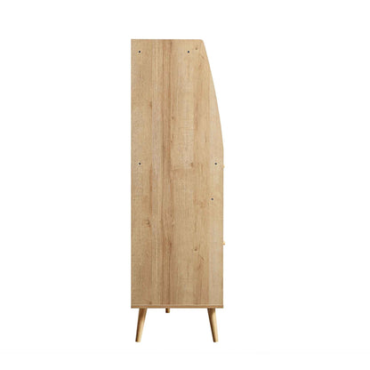 Armoire de cuisine en rotin tressé Frances, naturel