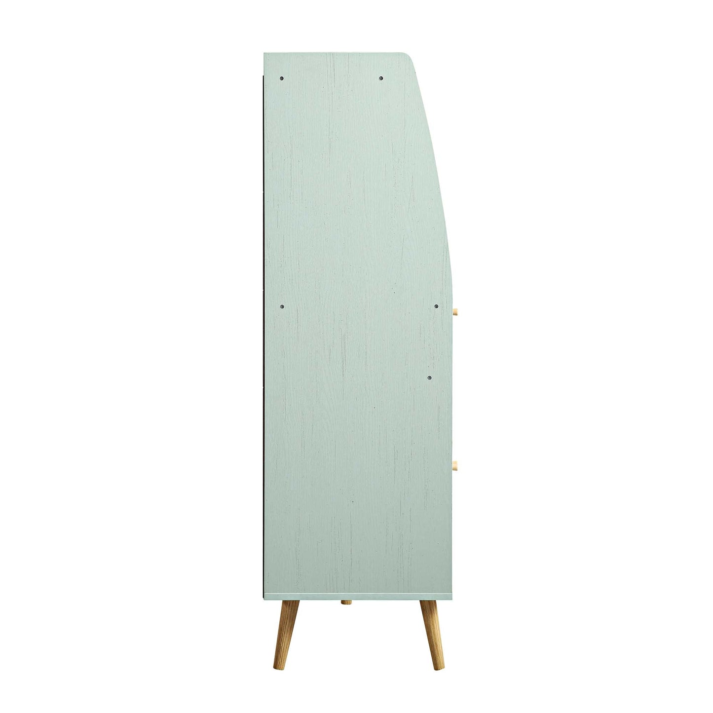Armoire de cuisine en rotin tressé Frances, menthe