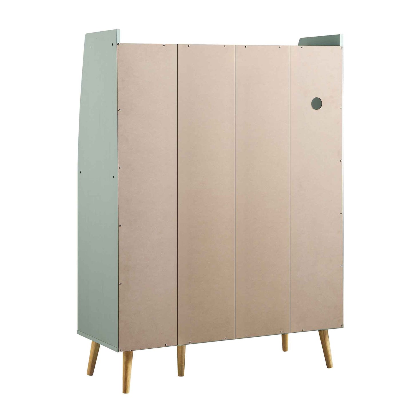 Armoire de cuisine en rotin tressé Frances, menthe