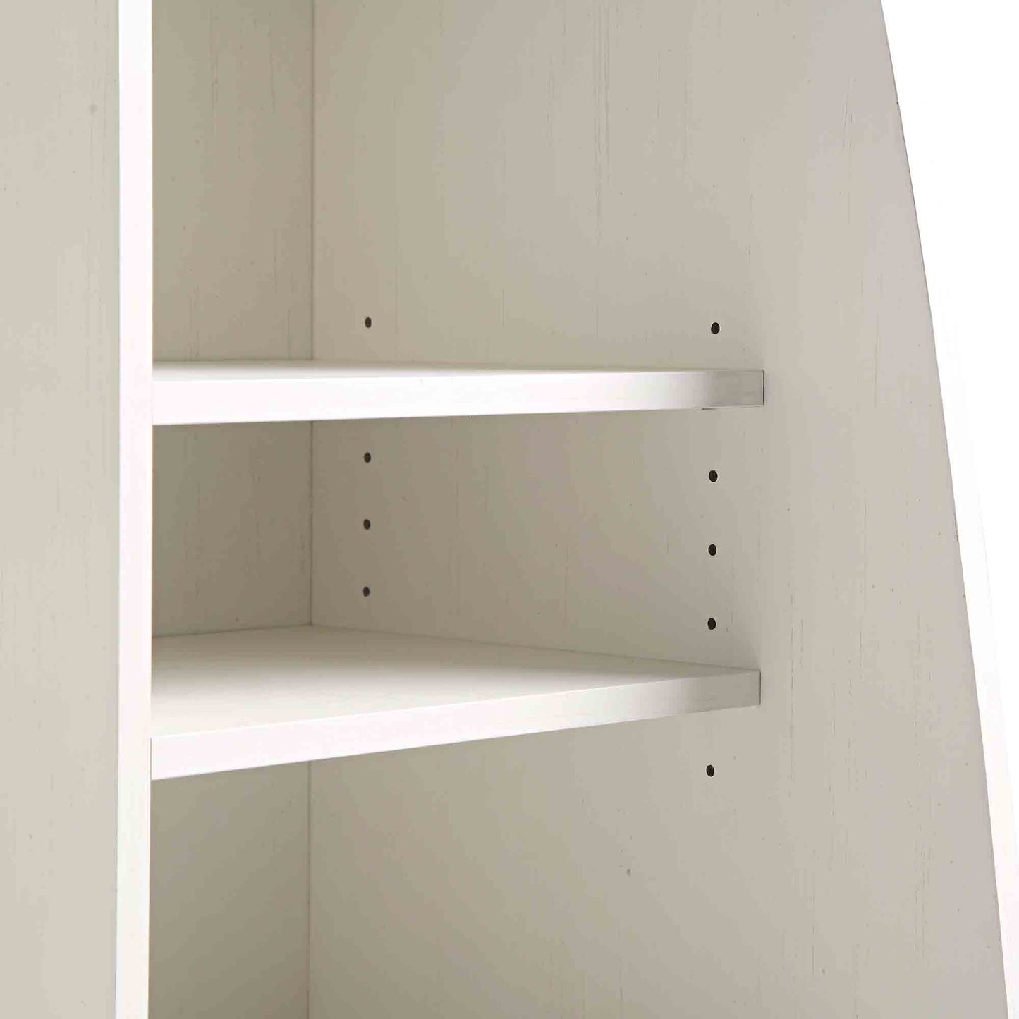 Meuble de rangement de cuisine en rotin tressé Frances, blanc