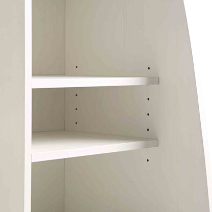 Meuble de rangement de cuisine en rotin tressé Frances, blanc