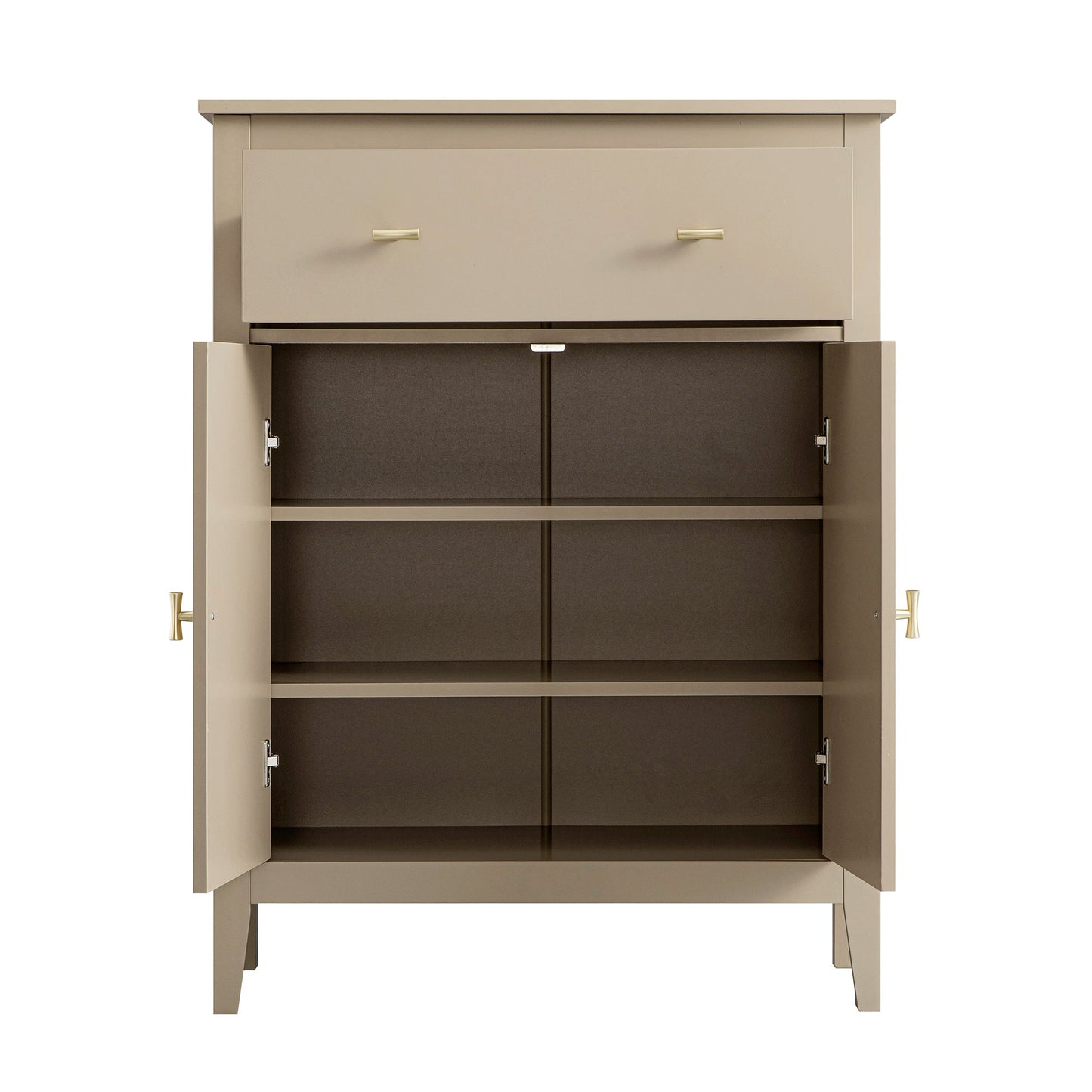 Petit buffet Oakham avec tiroir, gris foncé