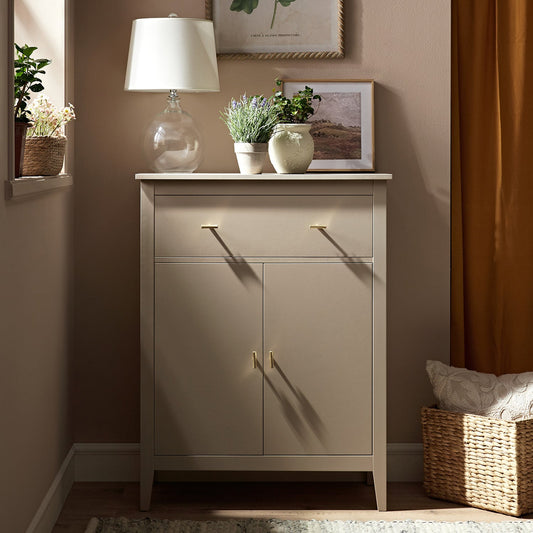 Petit buffet Oakham avec tiroir, gris foncé