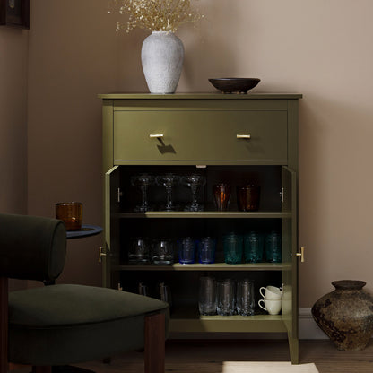Petit buffet avec tiroir Oakham, Olive Grove