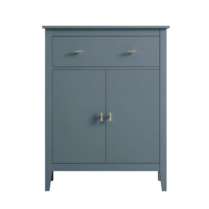 Petit buffet Oakham avec tiroir, bleu orage