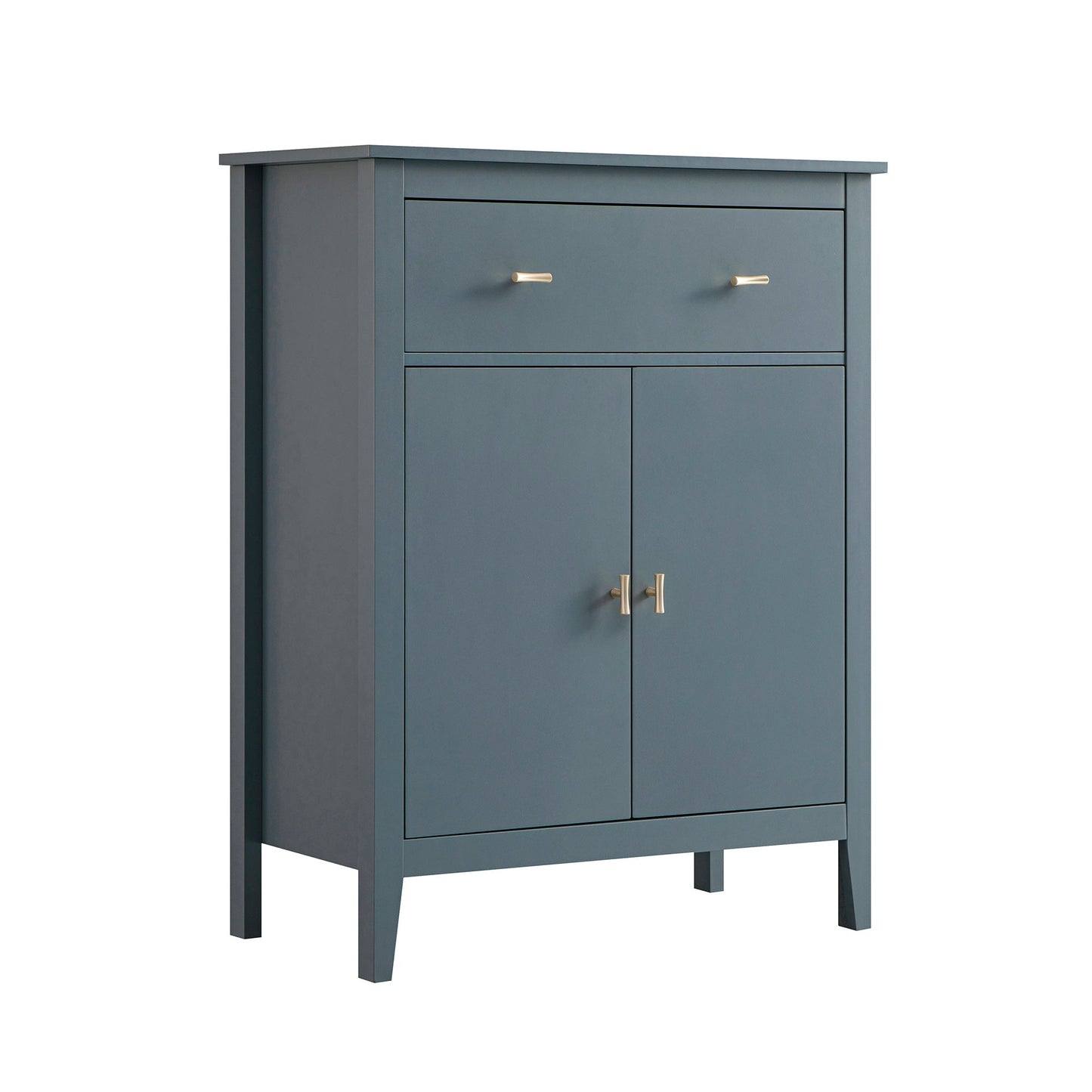 Petit buffet Oakham avec tiroir, bleu orage