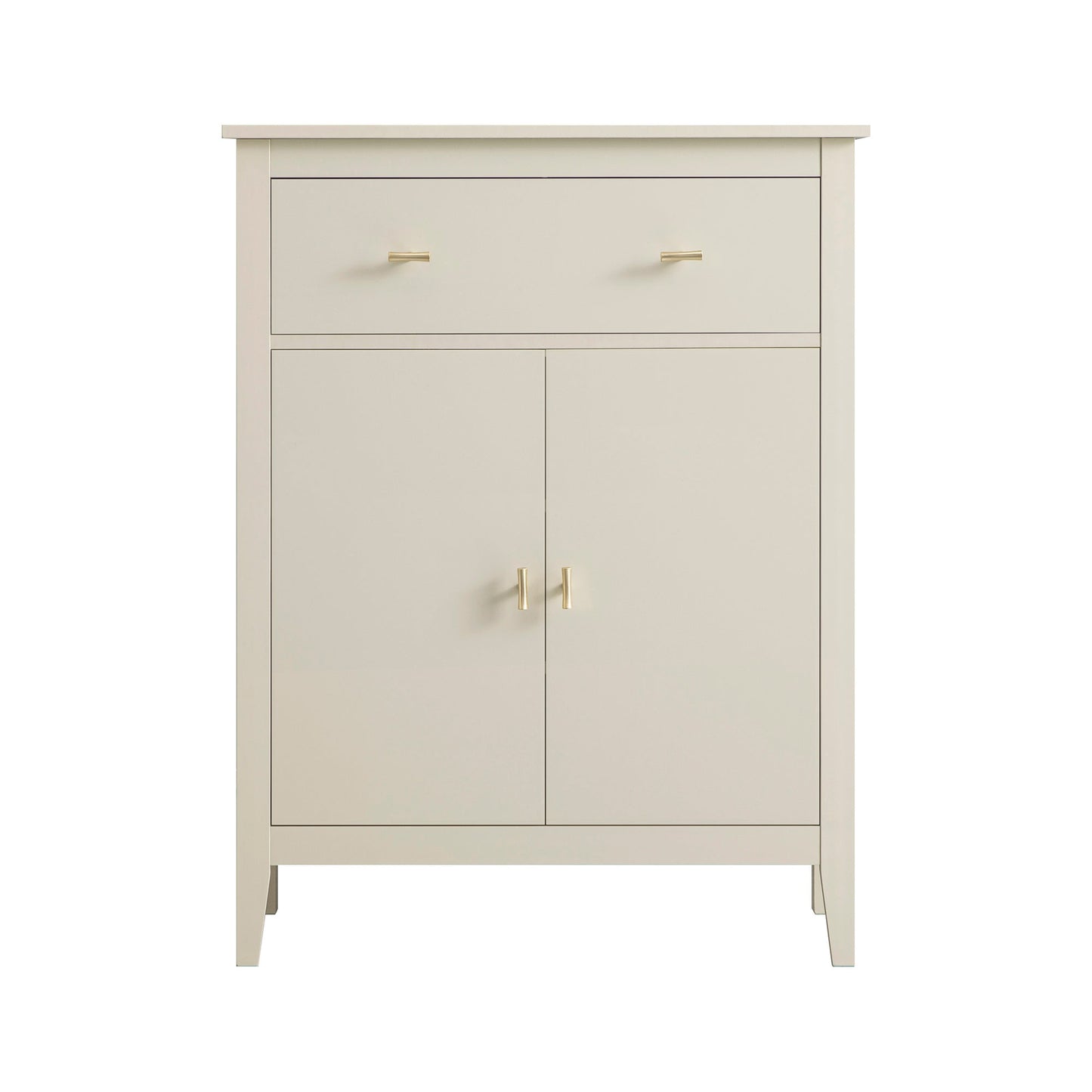 Petit buffet Oakham avec tiroir, blanc ombré