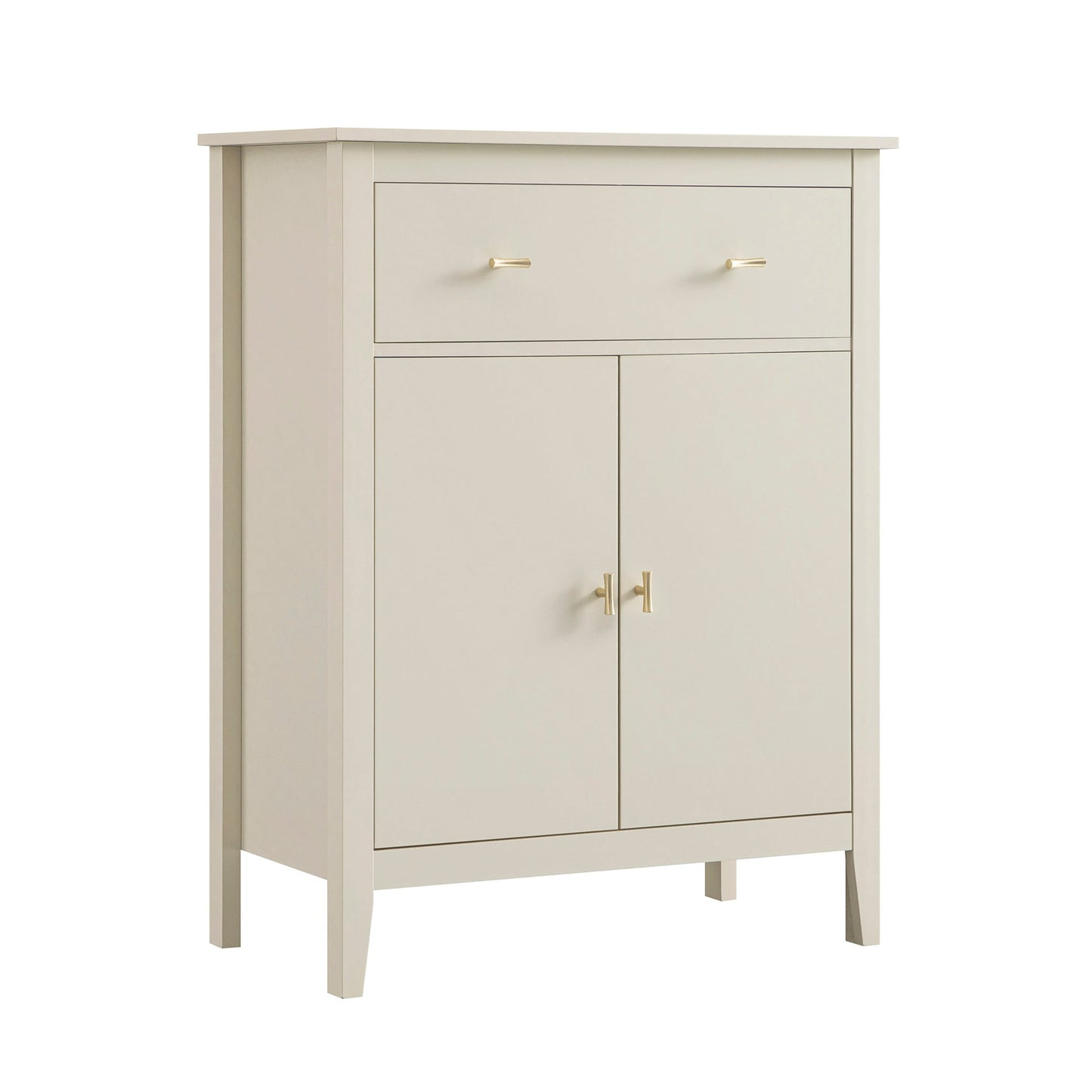 Petit buffet Oakham avec tiroir, blanc ombré