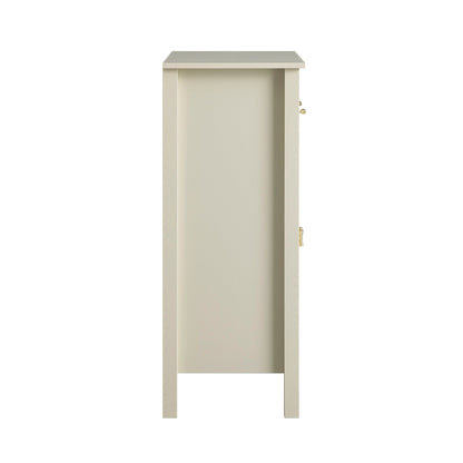 Petit buffet Oakham avec tiroir, blanc ombré