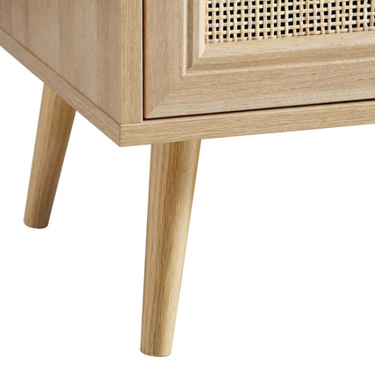 Commode 6 tiroirs en rotin tressé Frances, naturel