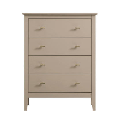 Commode 4 tiroirs Oakham, gris foncé