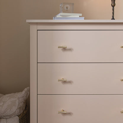 Commode 4 tiroirs Oakham, rose nude