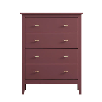 Commode 4 tiroirs Oakham, cerisier sauvage