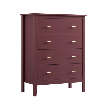 Commode 4 tiroirs Oakham, cerisier sauvage
