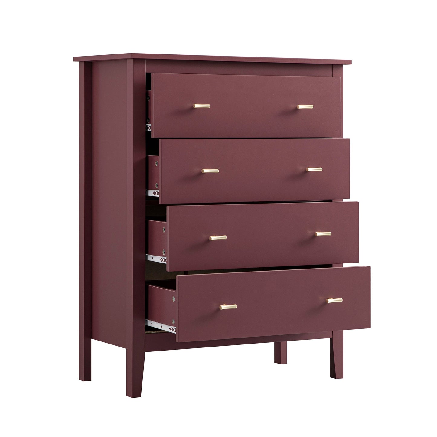 Commode 4 tiroirs Oakham, cerisier sauvage