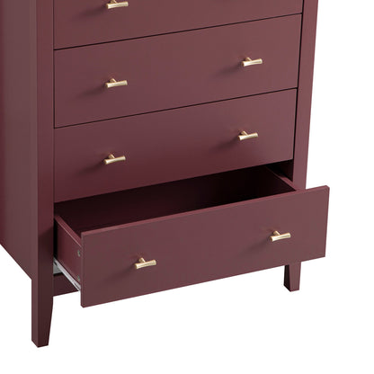 Commode 4 tiroirs Oakham, cerisier sauvage