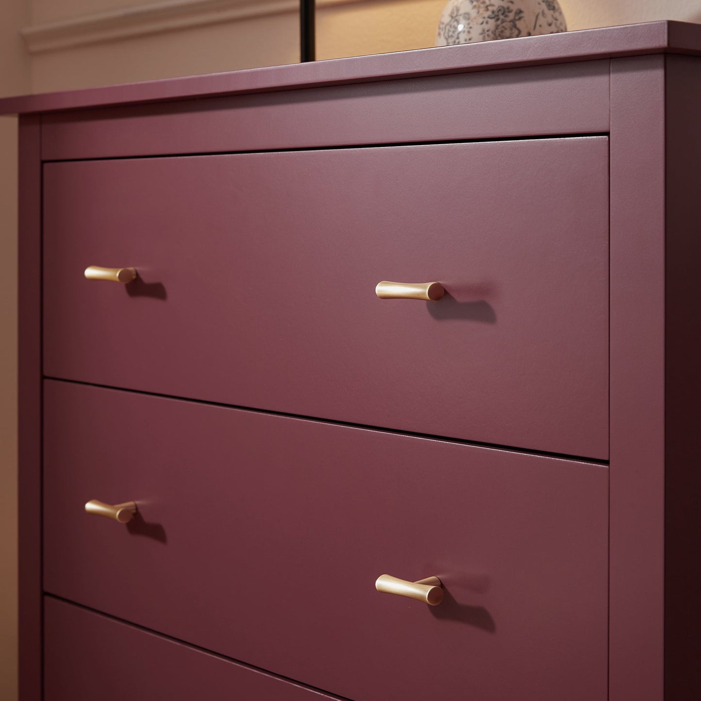Commode 4 tiroirs Oakham, cerisier sauvage