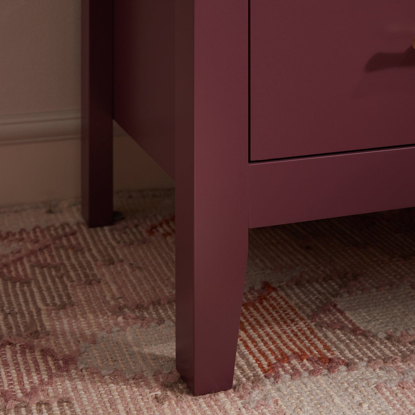 Commode 4 tiroirs Oakham, cerisier sauvage