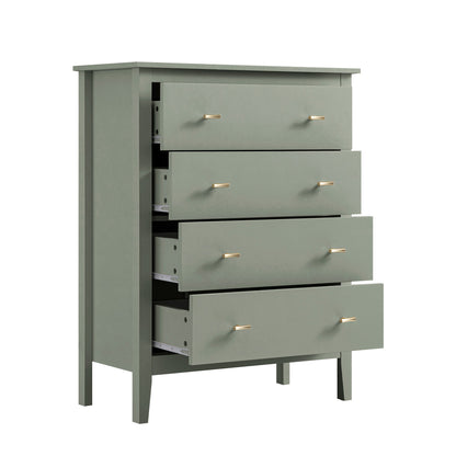 Commode 4 tiroirs Oakham, sauge du désert
