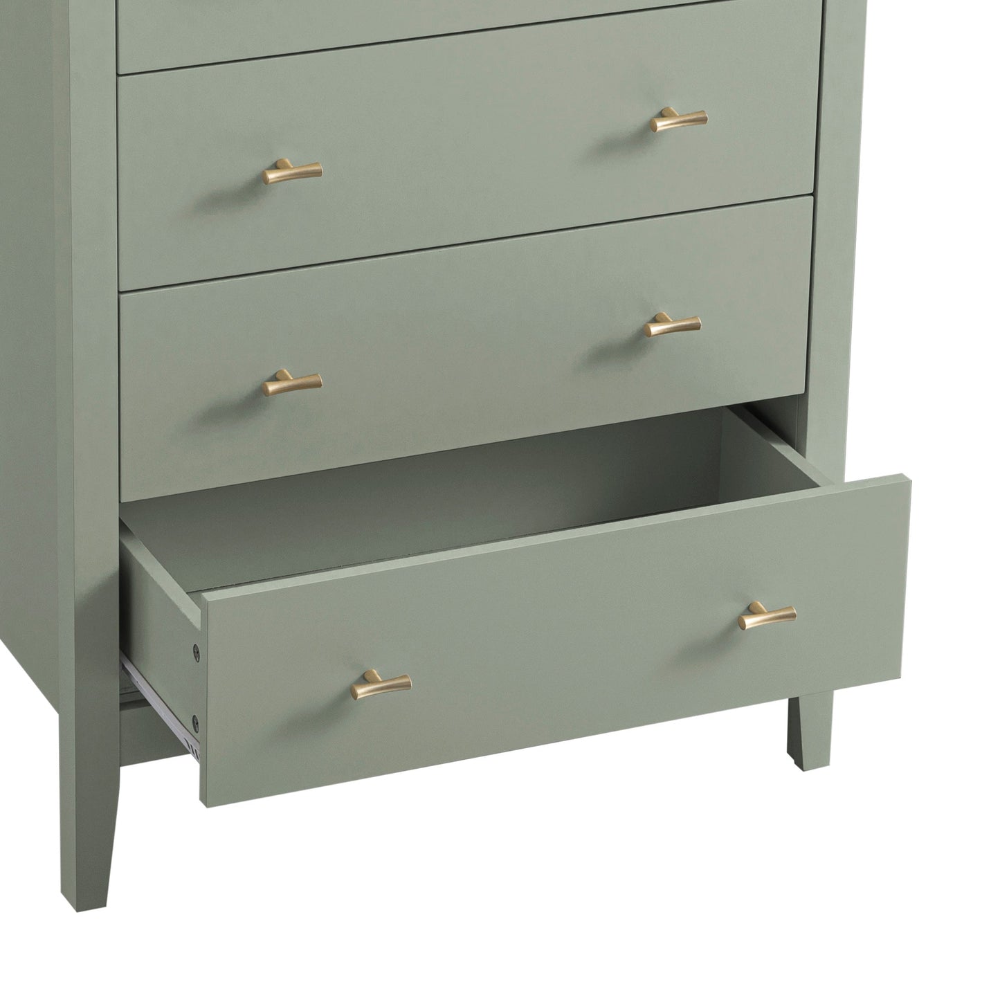 Commode 4 tiroirs Oakham, sauge du désert