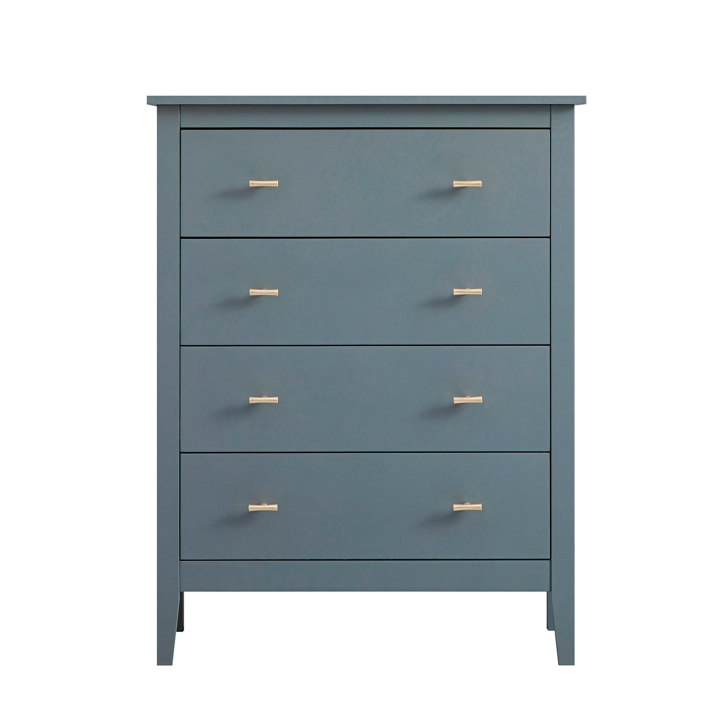 Commode 4 tiroirs Oakham, bleu orageux