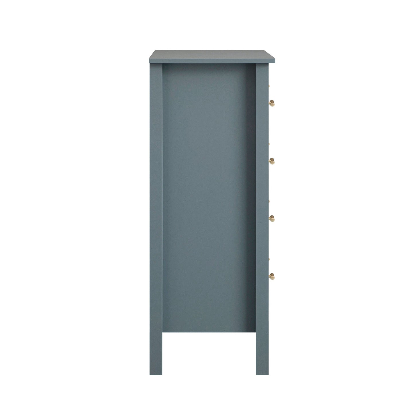 Commode 4 tiroirs Oakham, bleu orageux