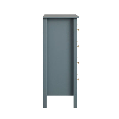 Commode 4 tiroirs Oakham, bleu orageux