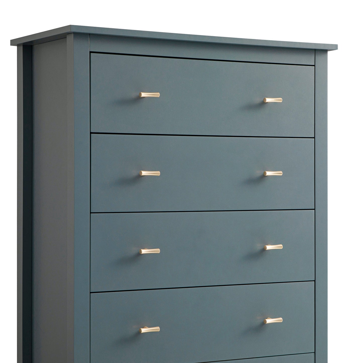 Commode 4 tiroirs Oakham, bleu orageux