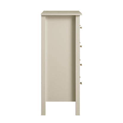 Commode 4 tiroirs Oakham, blanc ombré
