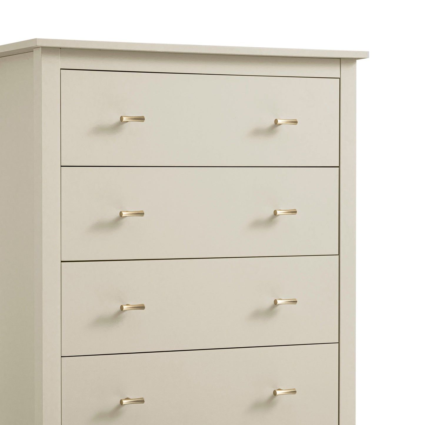 Commode 4 tiroirs Oakham, blanc ombré