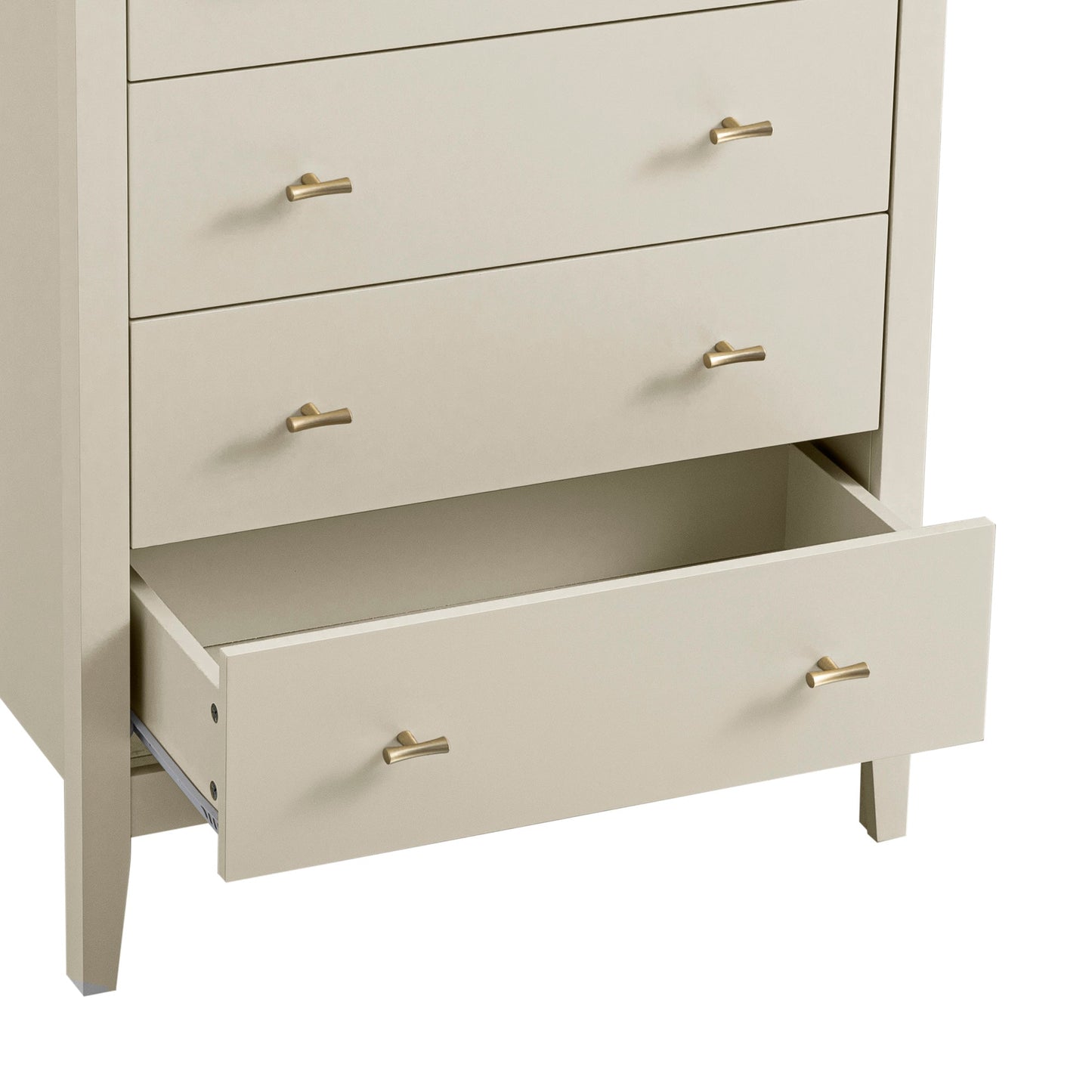 Commode 4 tiroirs Oakham, blanc ombré
