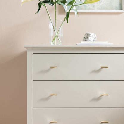Commode 4 tiroirs Oakham, blanc ombré