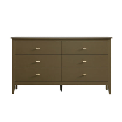Commode 6 tiroirs Oakham, Olive Grove