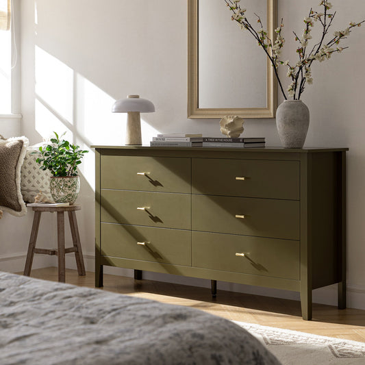 Commode 6 tiroirs Oakham, Olive Grove