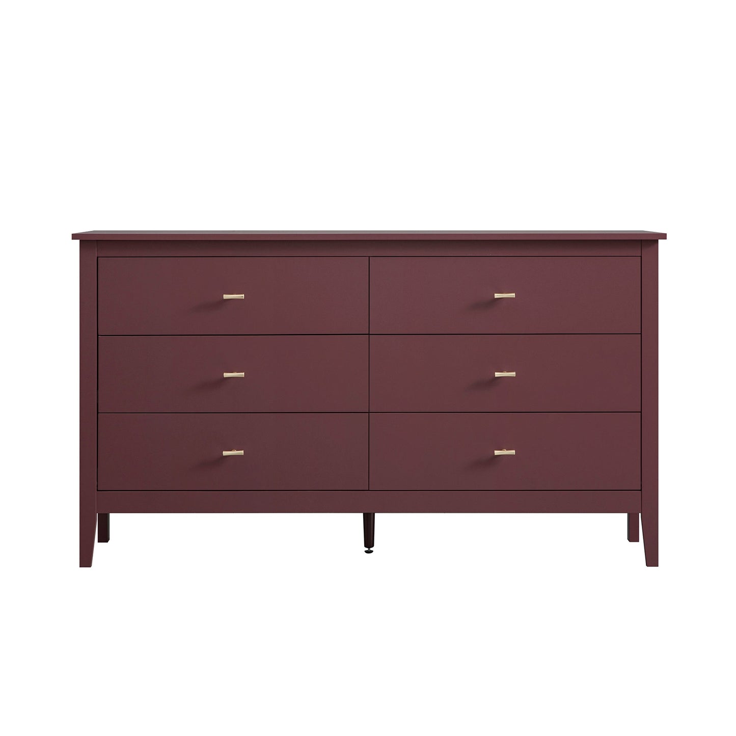 Commode 6 tiroirs Oakham, cerisier sauvage
