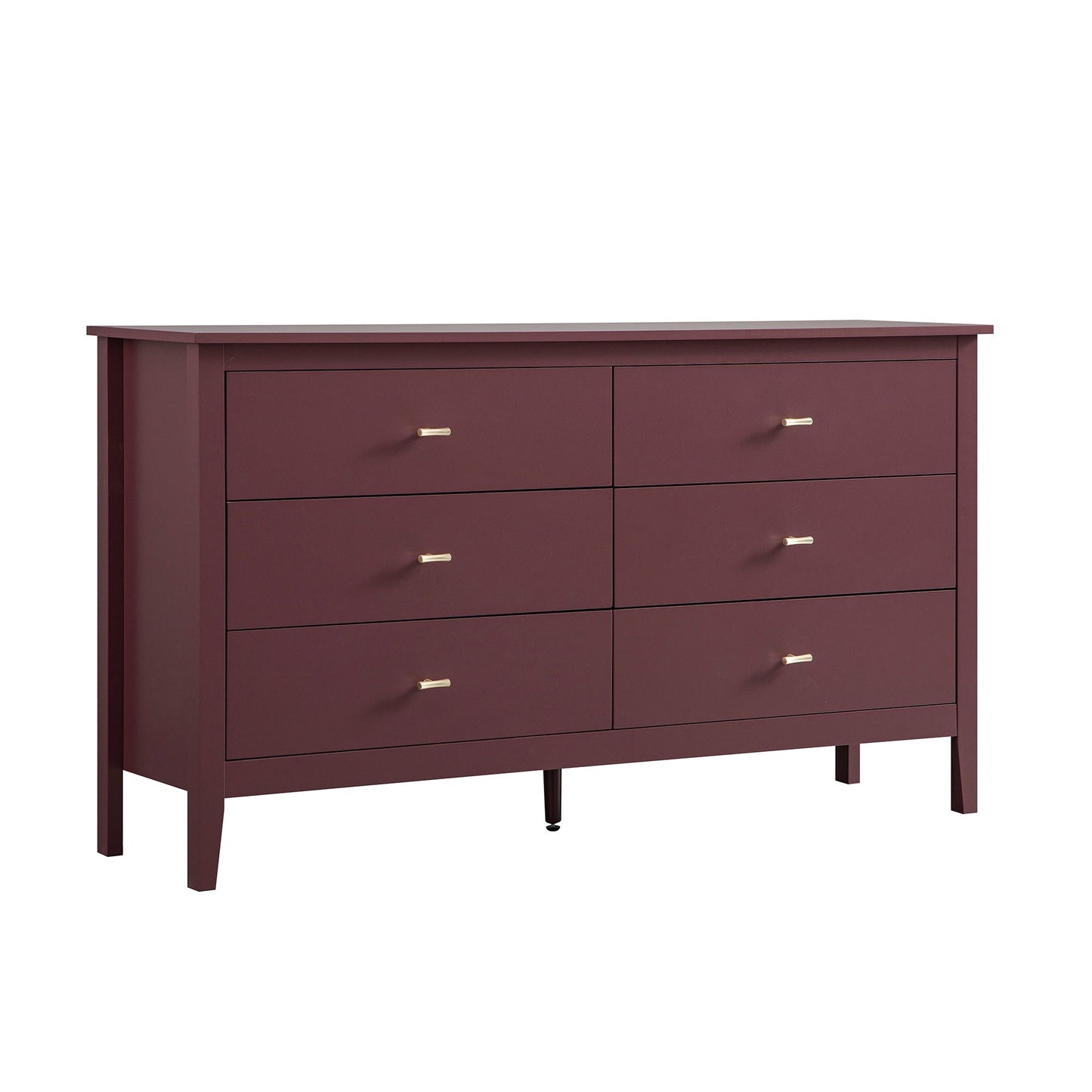 Commode 6 tiroirs Oakham, cerisier sauvage