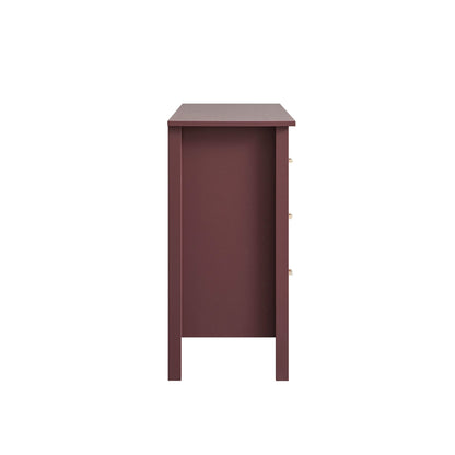 Commode 6 tiroirs Oakham, cerisier sauvage