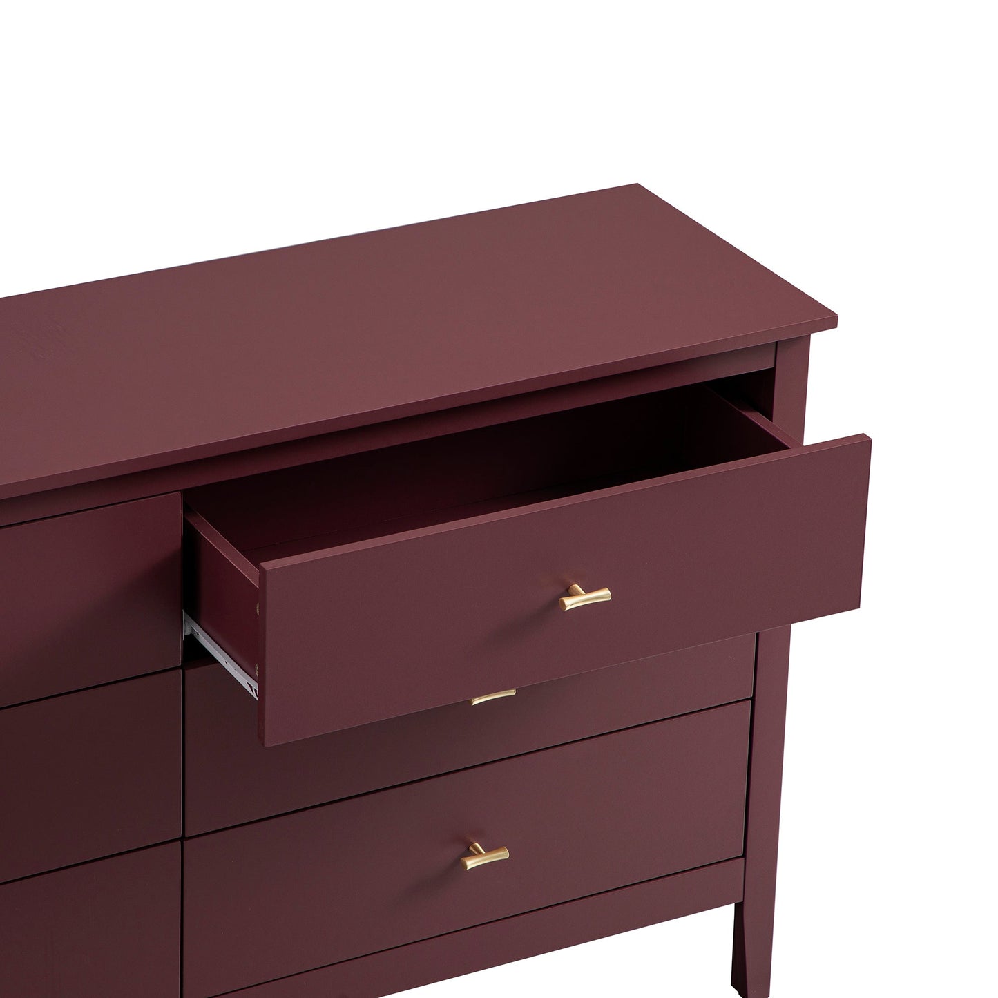 Commode 6 tiroirs Oakham, cerisier sauvage