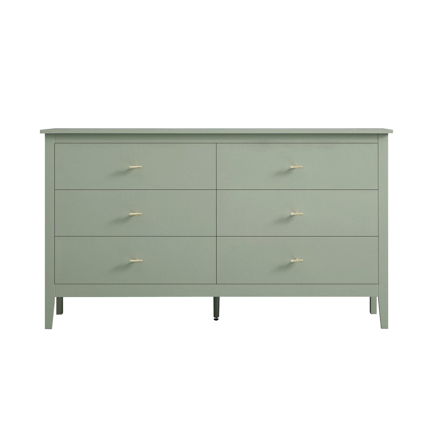 Commode 6 tiroirs Oakham, sauge du désert