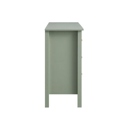 Commode 6 tiroirs Oakham, sauge du désert
