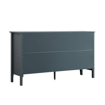 Commode 6 tiroirs Oakham, bleu orageux