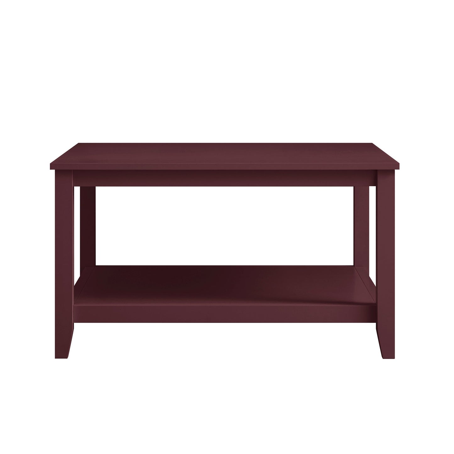 Table basse carrée Oakham 32, cerisier sauvage