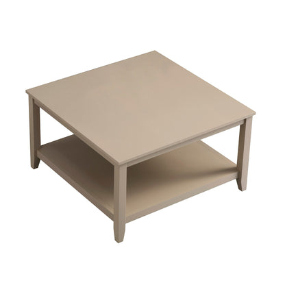 Table basse carrée Oakham 32, gris foncé