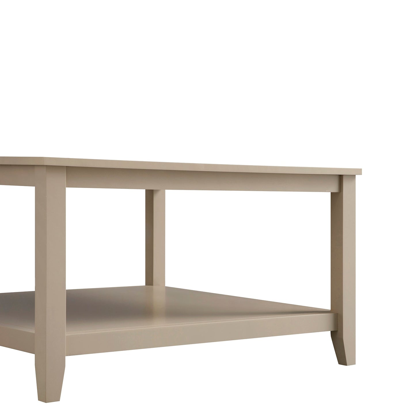 Table basse carrée Oakham 32, gris foncé